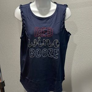 NWT graphic sleeveless tee